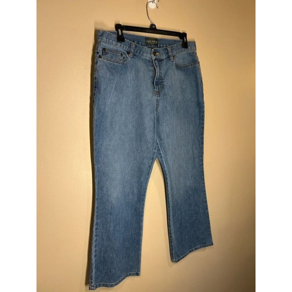 Vintage Lauren Jeans Co Ralph Lauren Women's 14P Medium Wash Denim Jeans
